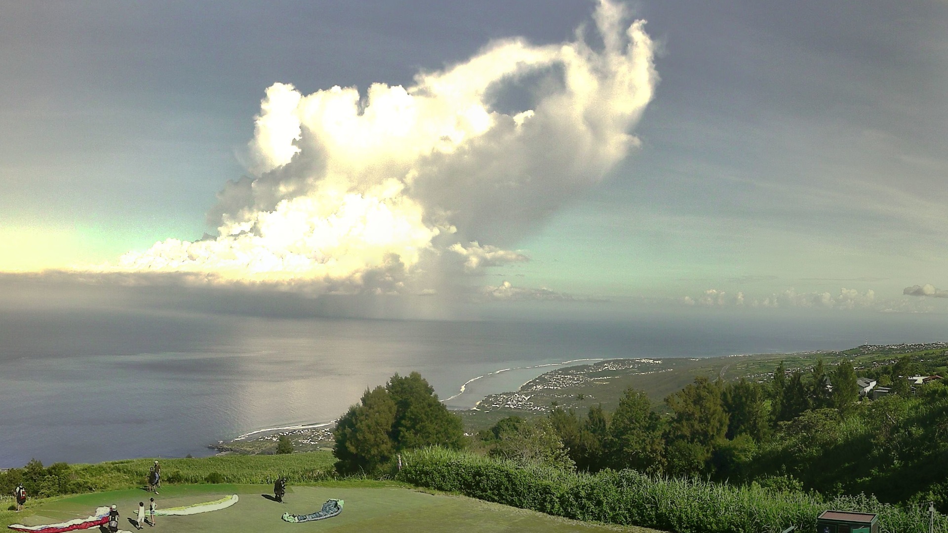 Vue sur les plages de l'ouest de la Réunion.