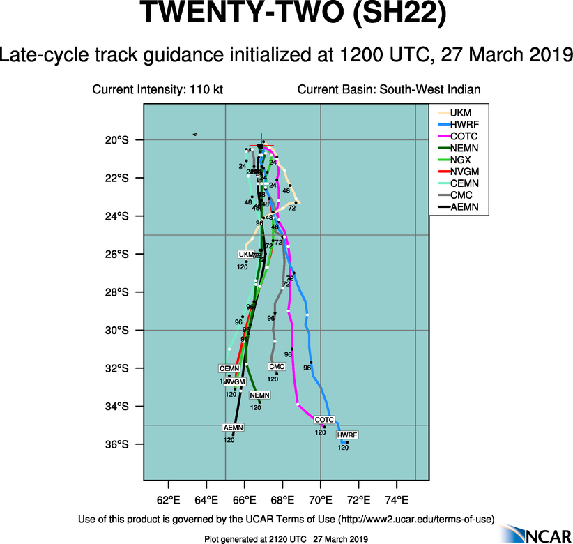 21UTC: JOANINHA(22S) back to category 4 is refusing to weaken!