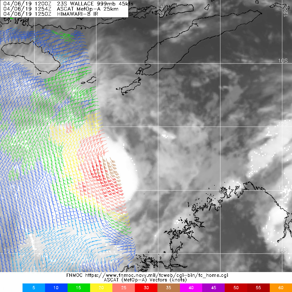 15UTC: TC WALLACE(23S): conditions become more conducive for intensification next 48hours