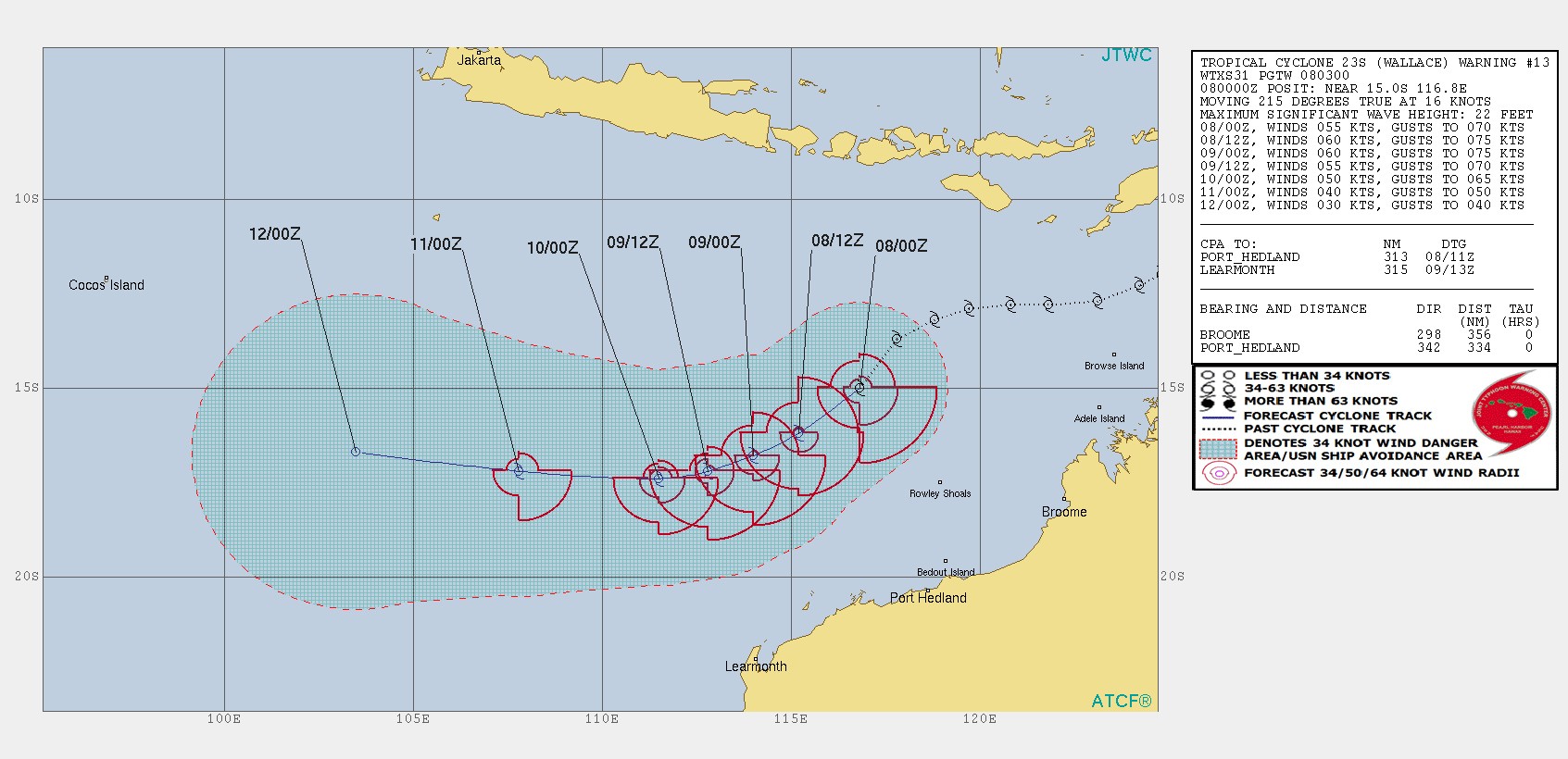 WARNING 13/JTWC