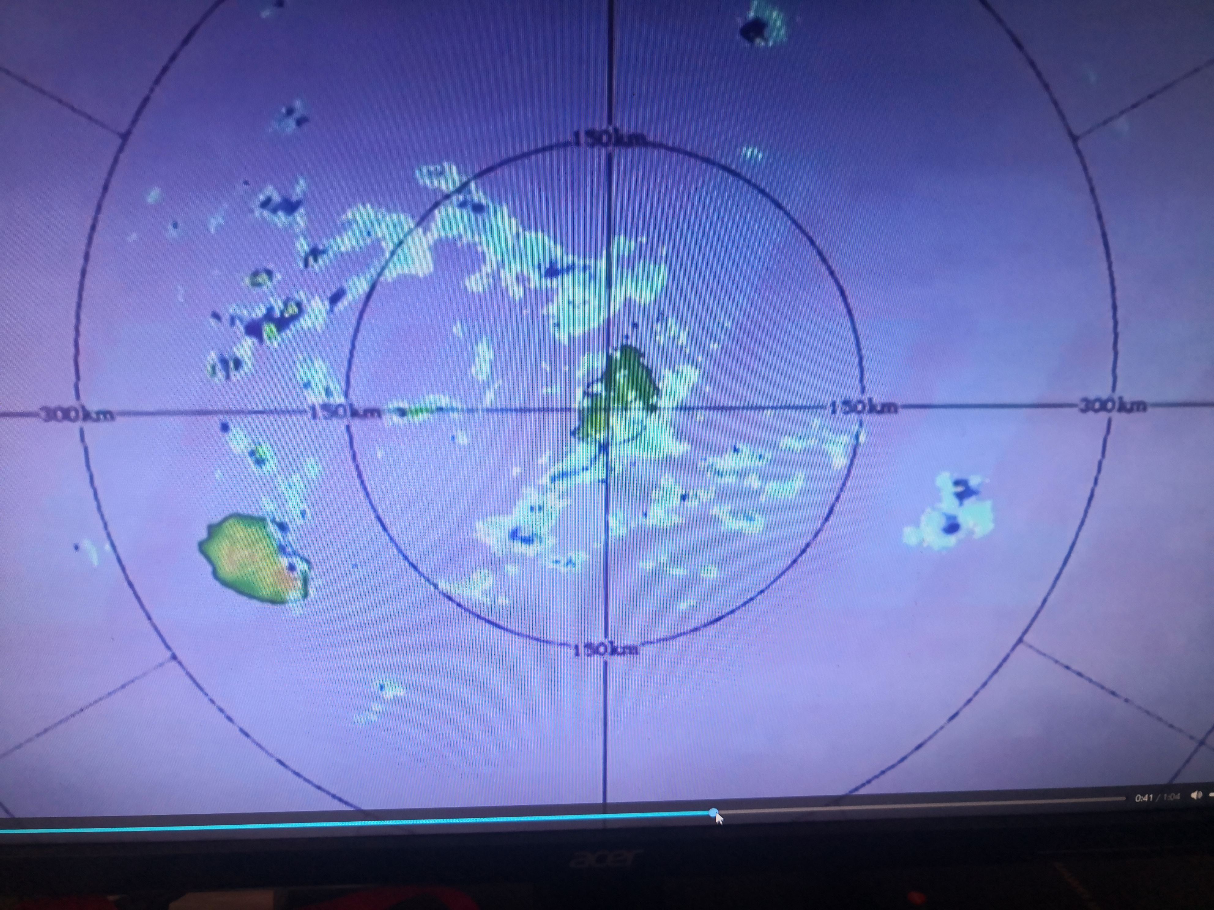 Image radar de Trou Aux Cerfs/Maurice à 10h21 ce jour