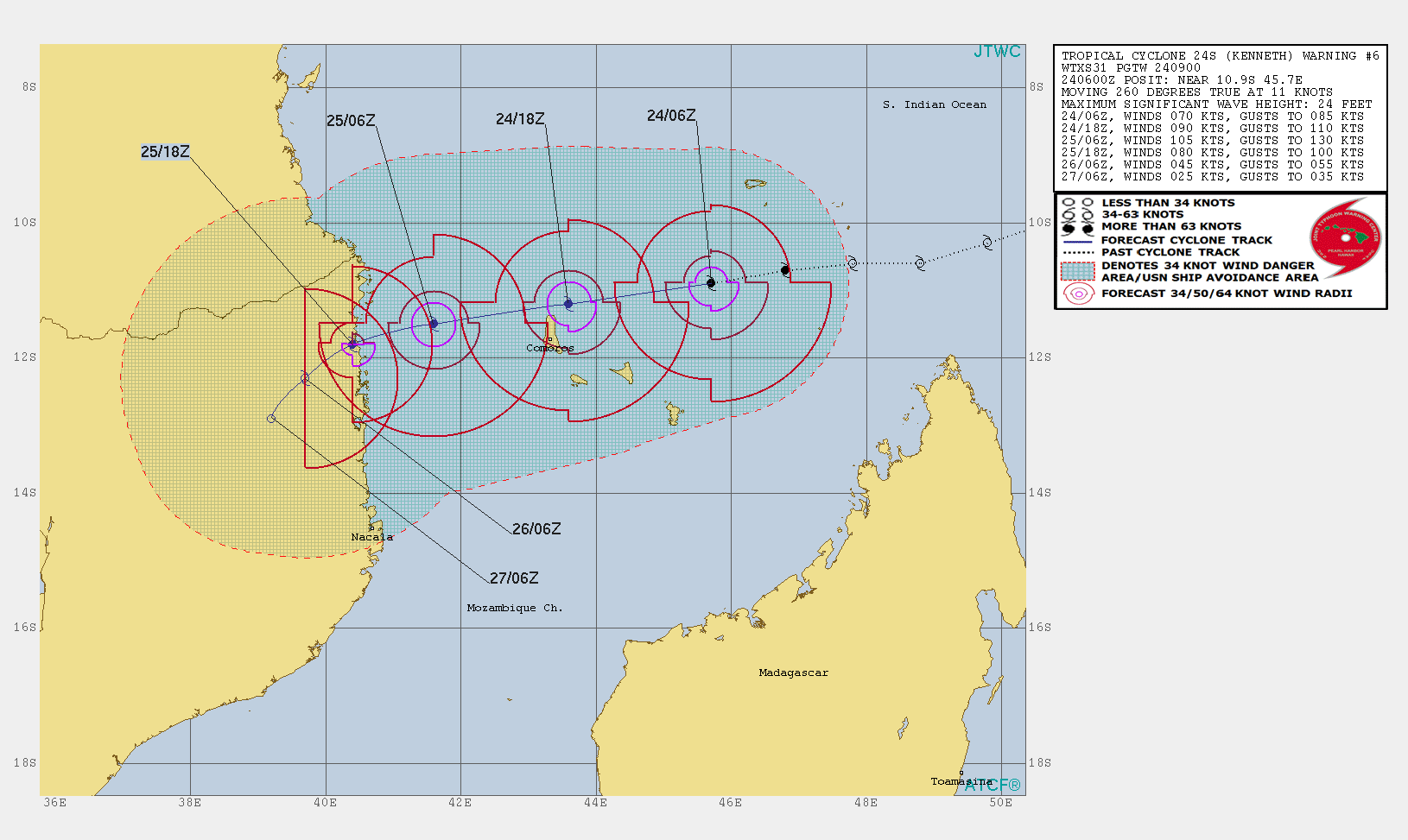 TC 24S WARNING 6/JTWC