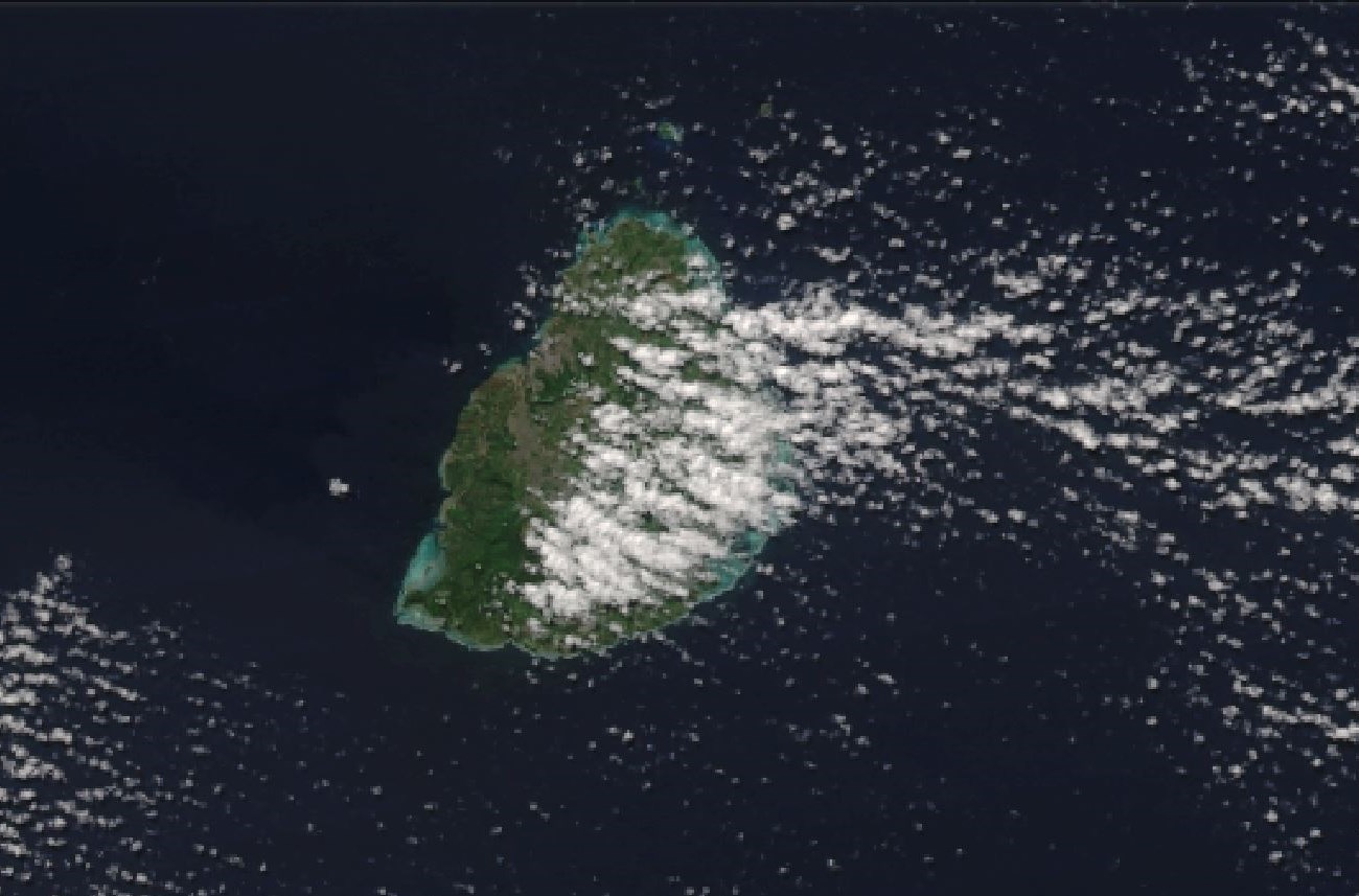 MAURICE capturée par le satellite NPP à 13h50.