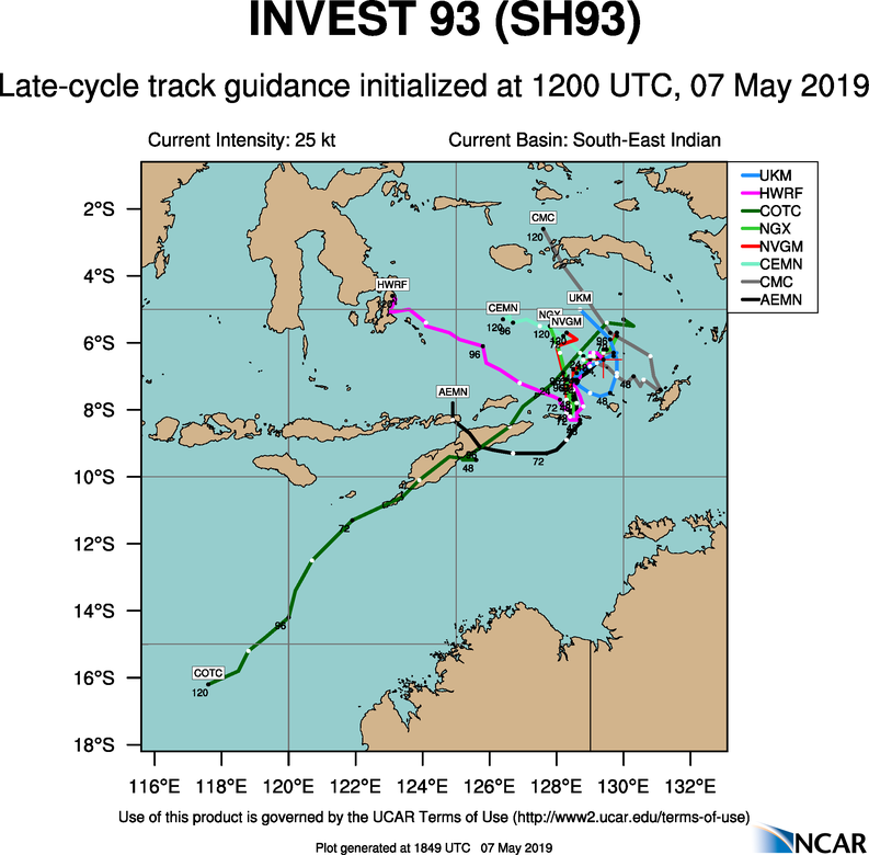 South Indian: INVEST 93S: development likely next 24hours
