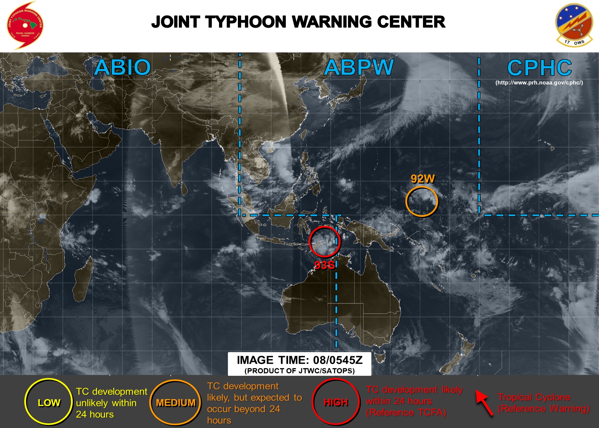 90W is no longer on the Chart whereas 92W is still MEDIUM for the next 24hours