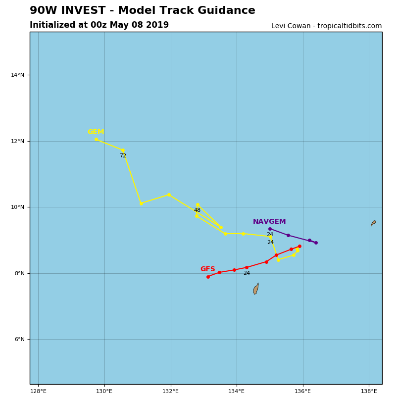 GUIDANCE(MODELS) FOR INVEST 90W