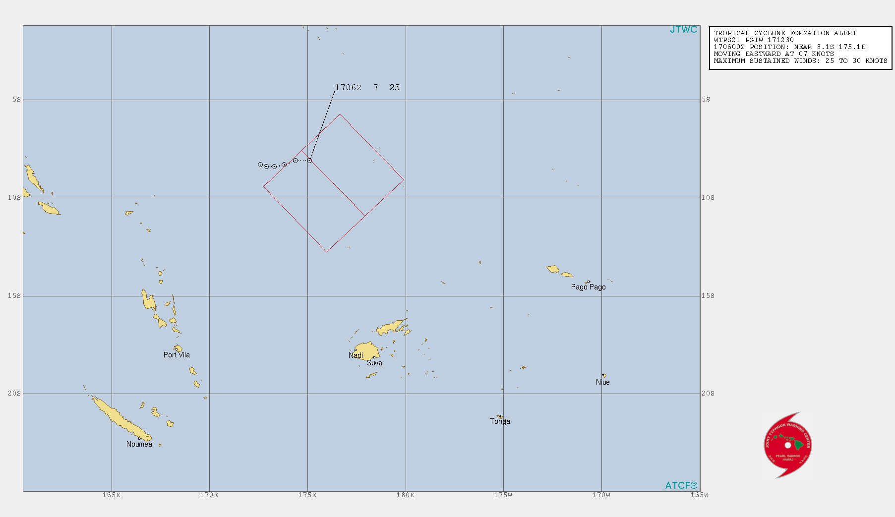 TROPICAL CYCLONE FORMATION ALERT/JTWC