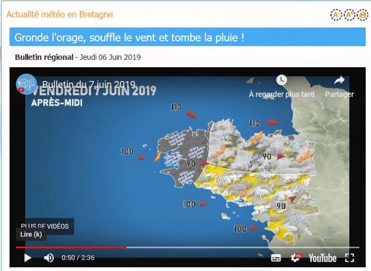 Tempête "MIGUEL": des rafales de 110km/h et de fortes pluies prévues pour la Bretagne