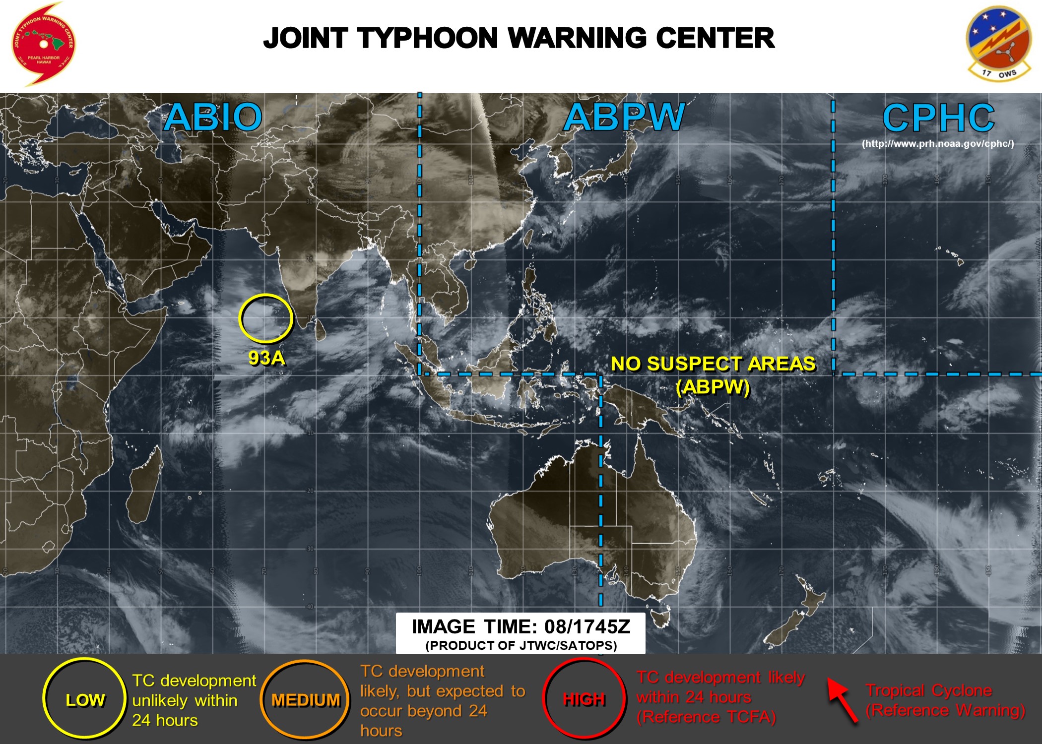 North Indian: invest 93A could reach TC intensity in 72hours