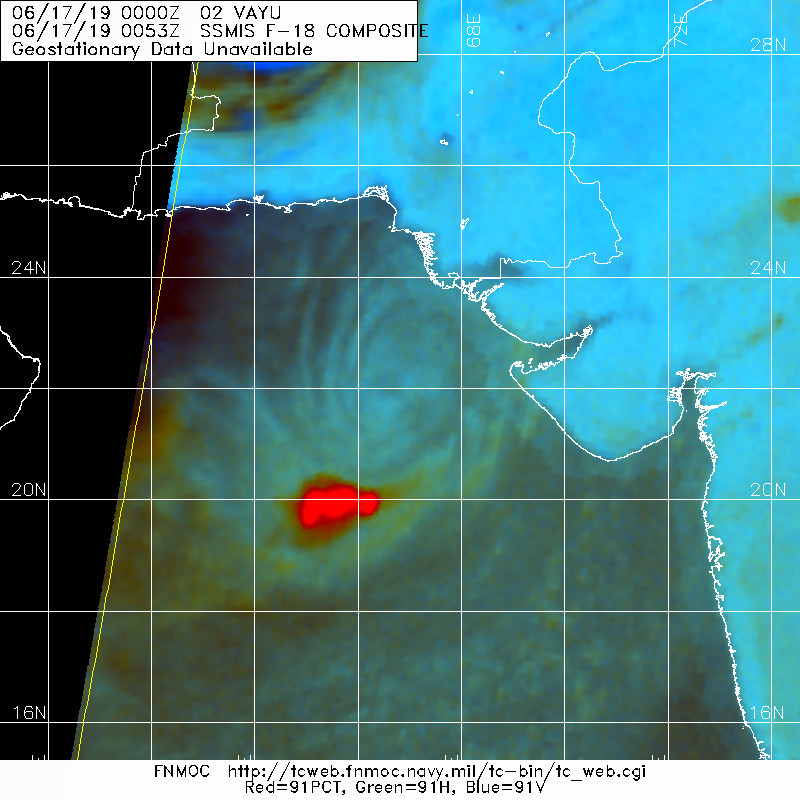 0053UTC: FULLY EXPOSED LOW LEVEL CIRCULATION CENTER