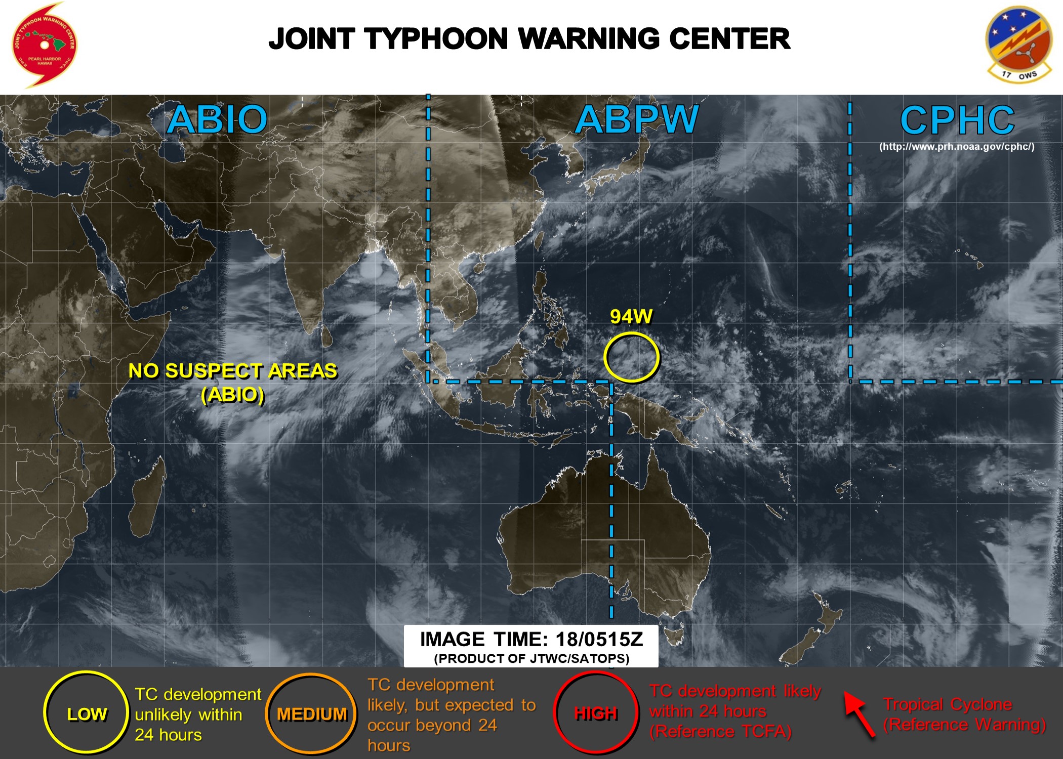The area is LOW for the next 24 hours
