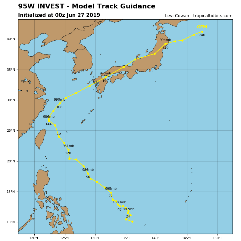 LIMITED GUIDANCE FOR 95W AT THE MOMENT LIMITED GUIDANCE FOR 95W AT THE MOMENT