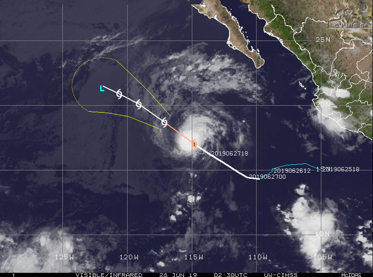 INTENSITY FORECAST TO FALL BELOW 35KNOTS AFTER 48HOURS