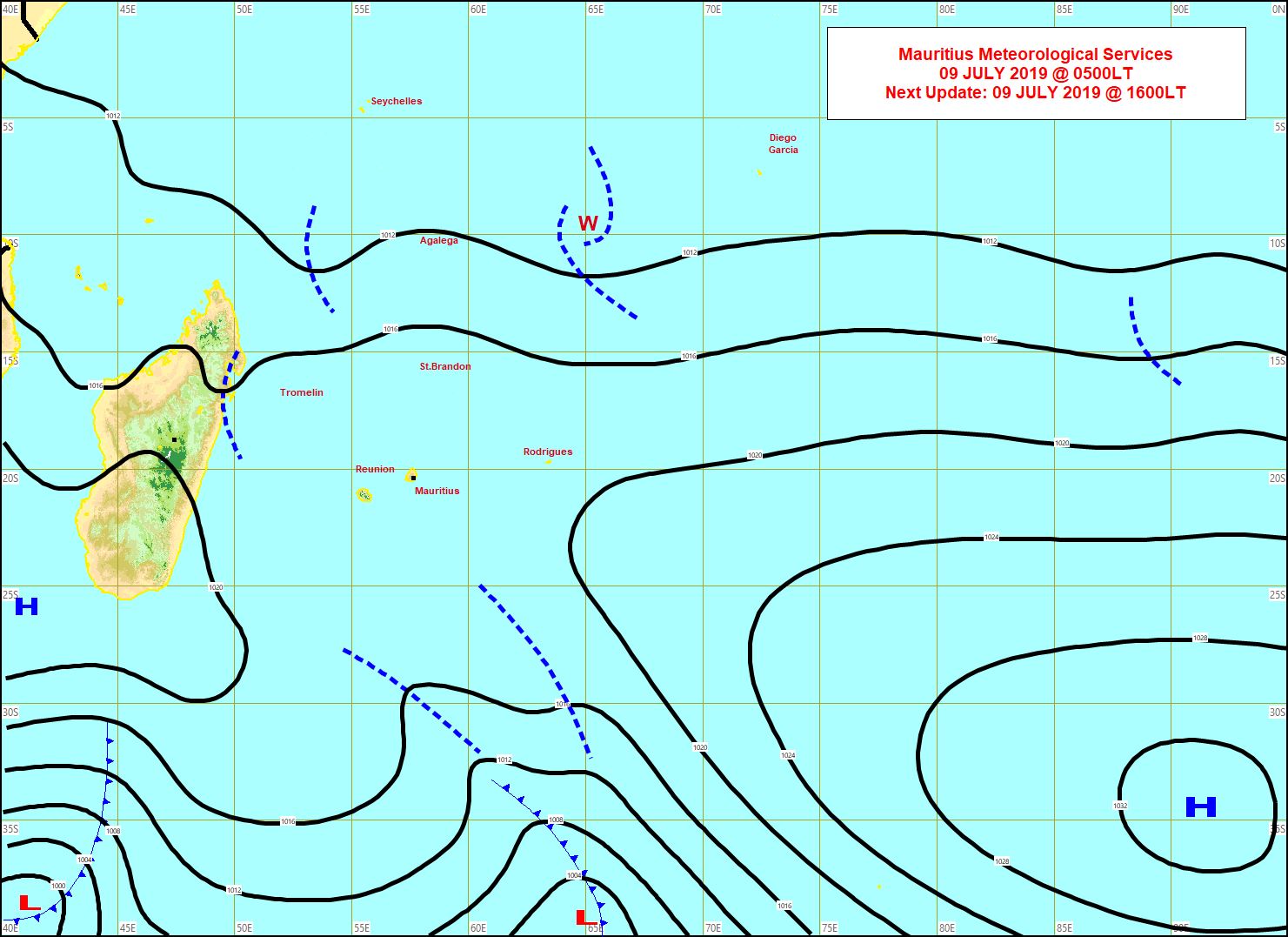 Analyse de la situation de surface ce matin. Les vents sont faibles sur les Iles Soeurs ce mardi. Les conditions changent pour la seconde partie de la semaine. MMS