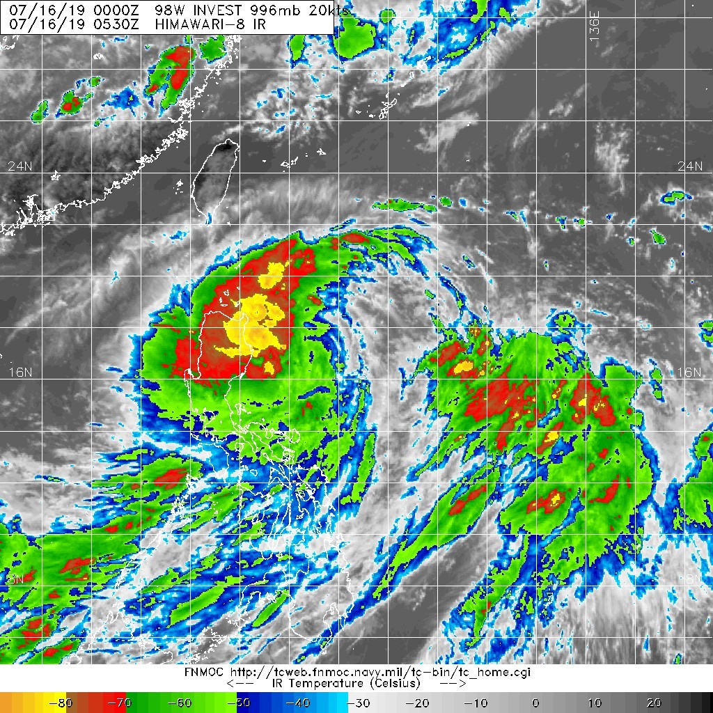 0530UTC. EXPANSIVE SYSTEM WITH AN ILL-DEFINED CORE AT THE MOMENT.