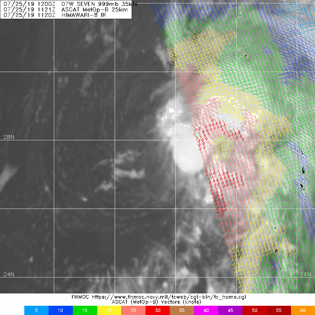 25/1121UTC. PARTIAL ASCAT OVERPASS