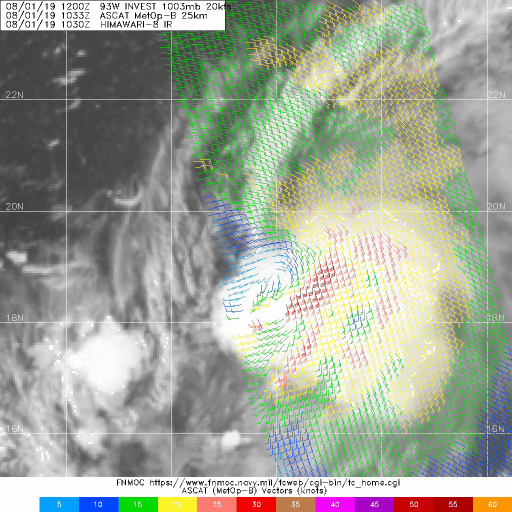 INVEST 93W: 01/1033UTC