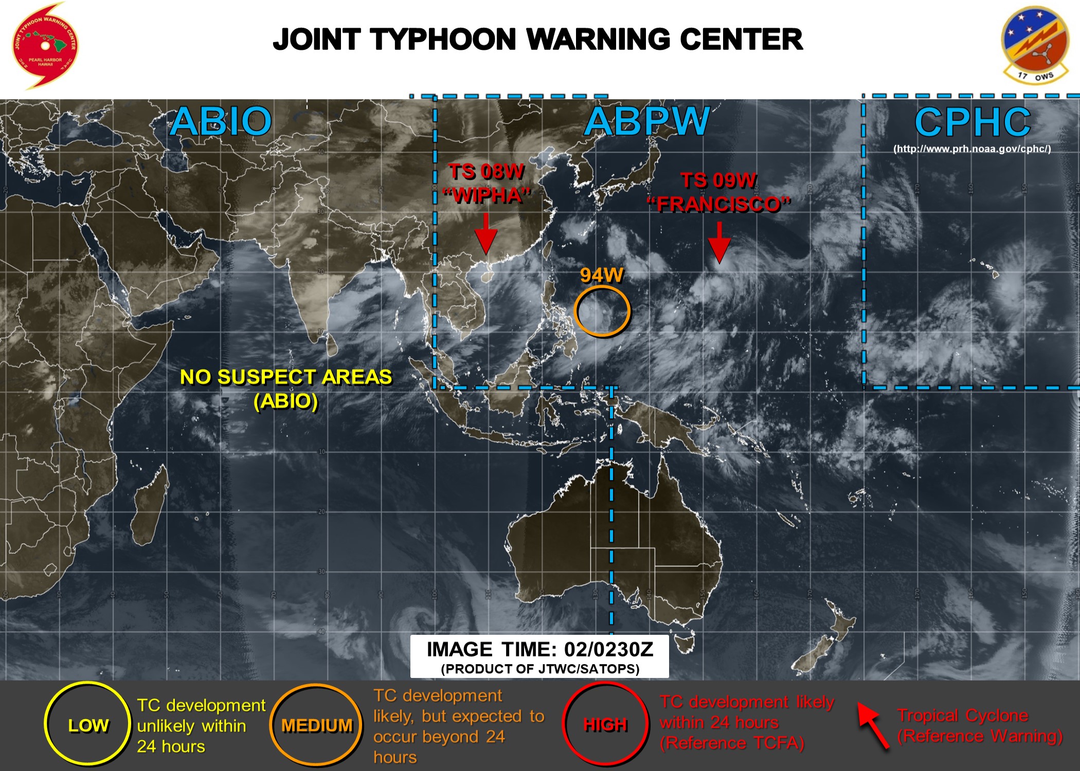 INVEST 94W IS UPGRADED TO MEDIUM