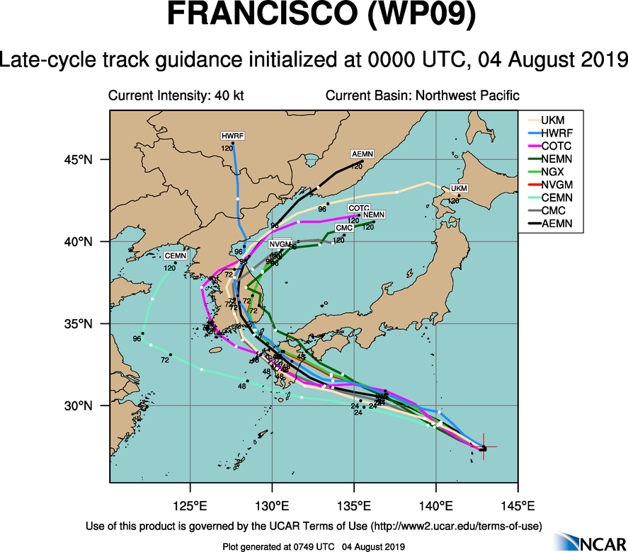 09W: TRACK GUIDANCE 09W: TRACK GUIDANCE