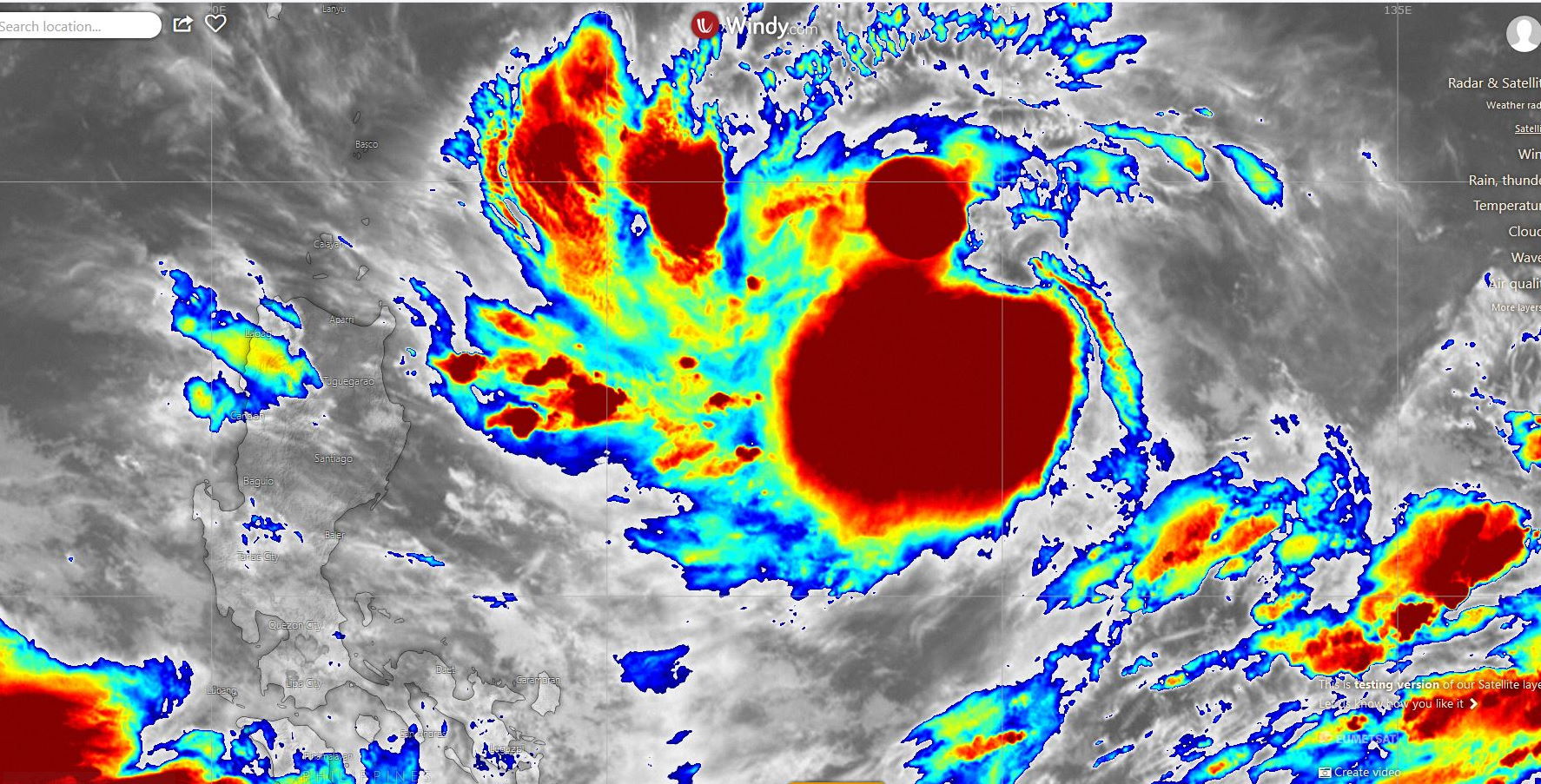 04/15UTC. LEKIMA(10W).