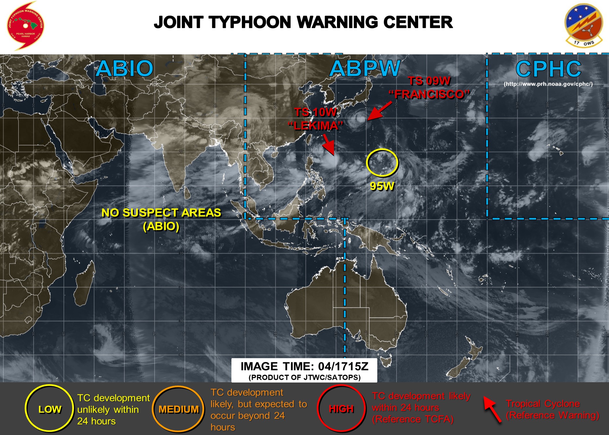INVEST 95W NOW LOW