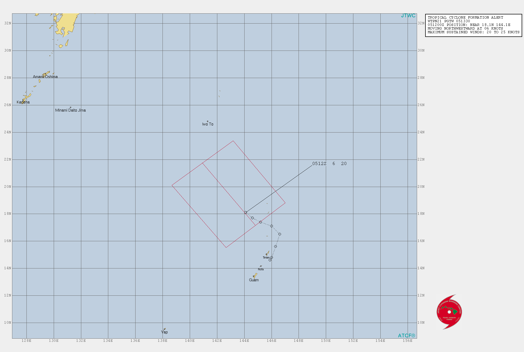 INVEST 95W: TROPICAL CYCLONE FORMATION ALERT