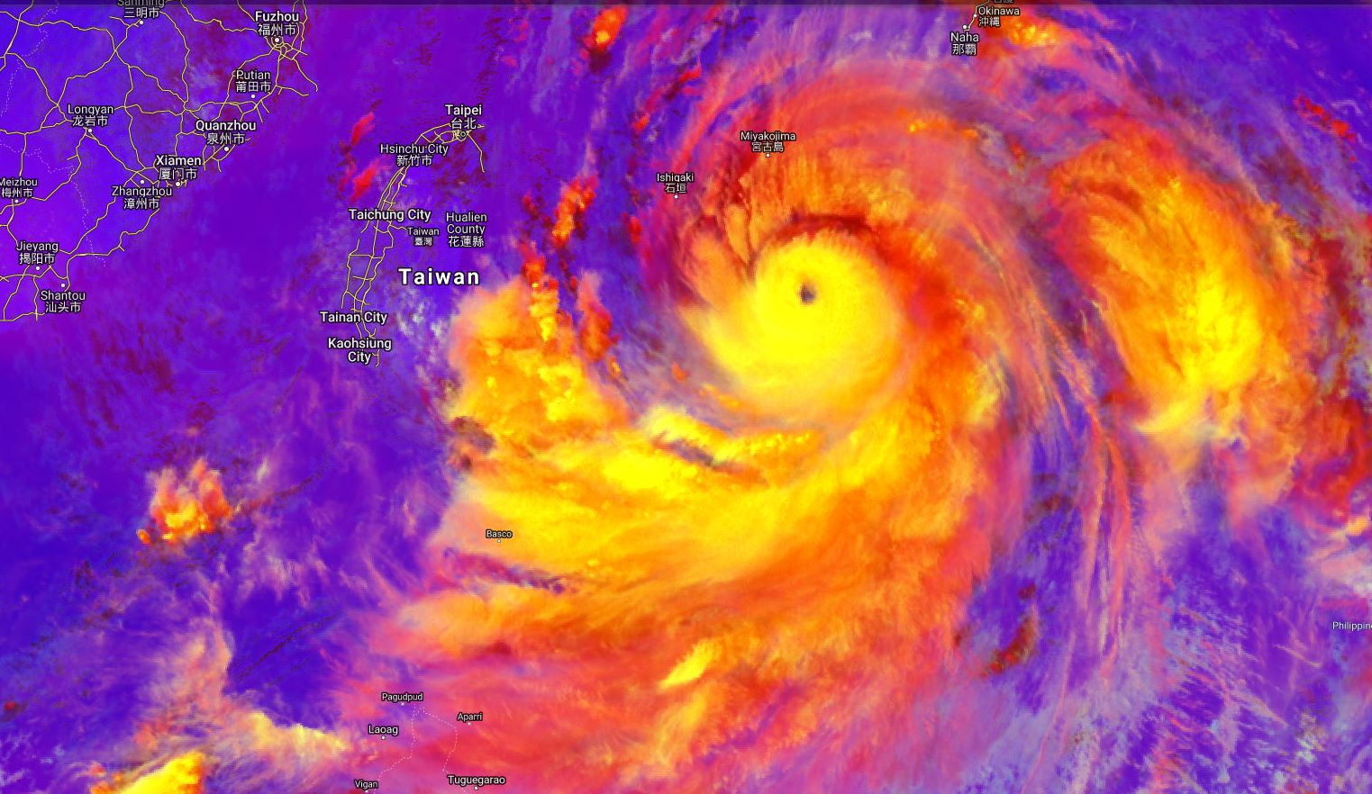 08/03UTC. LEKIMA(10W).
