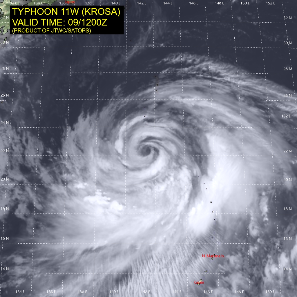 09/12UTC. KROSA(11W) 09/12UTC. KROSA(11W)