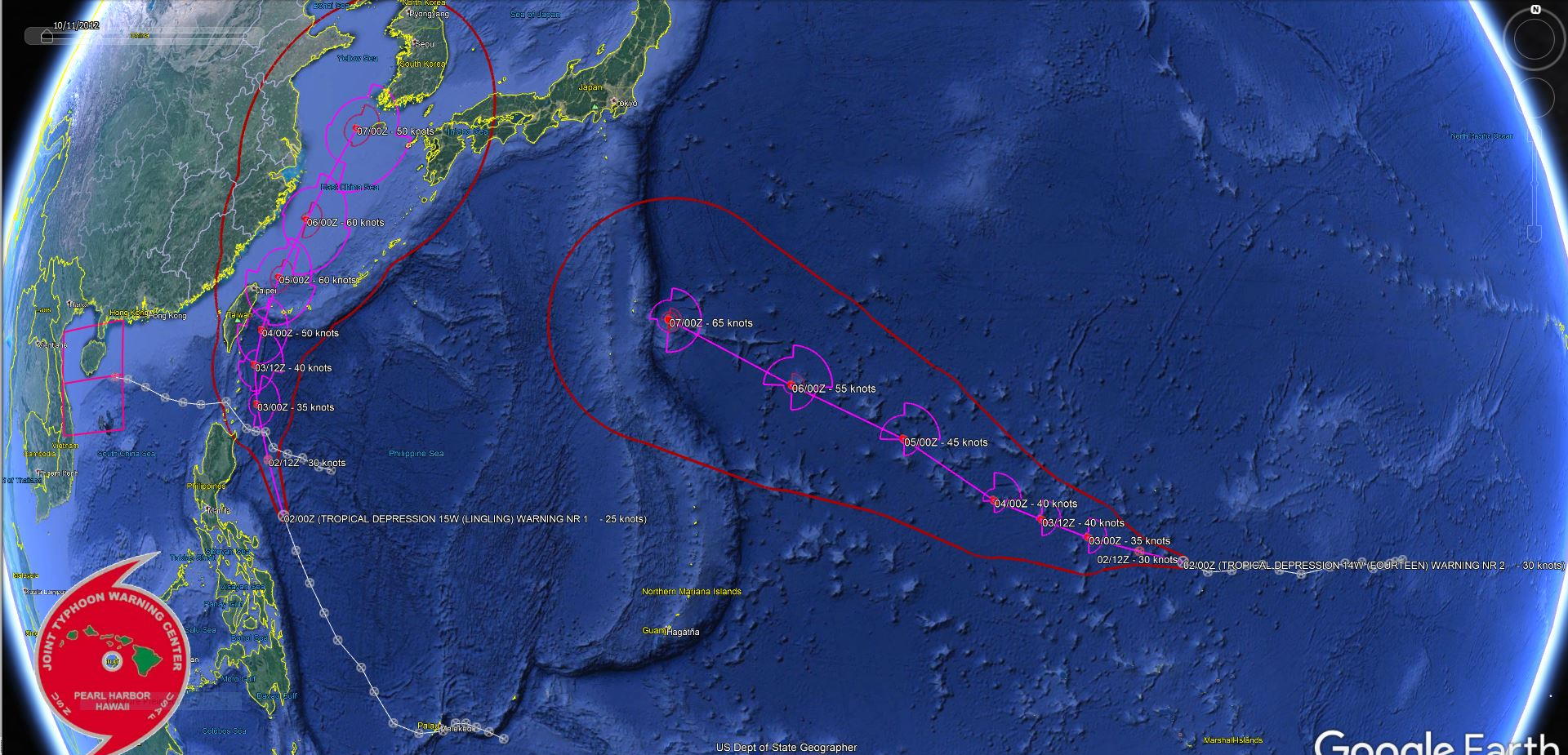 14W, Lingling(15W) and Invest 91W  updates