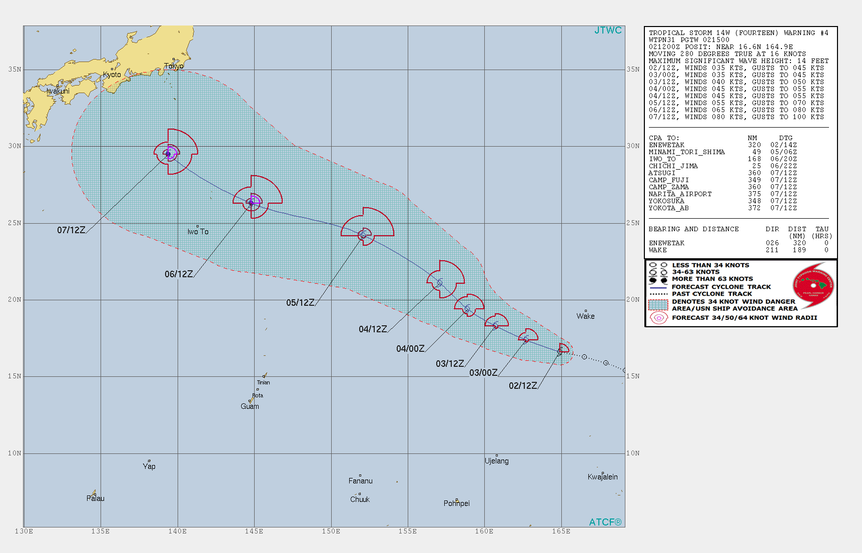 14W: WARNING 4