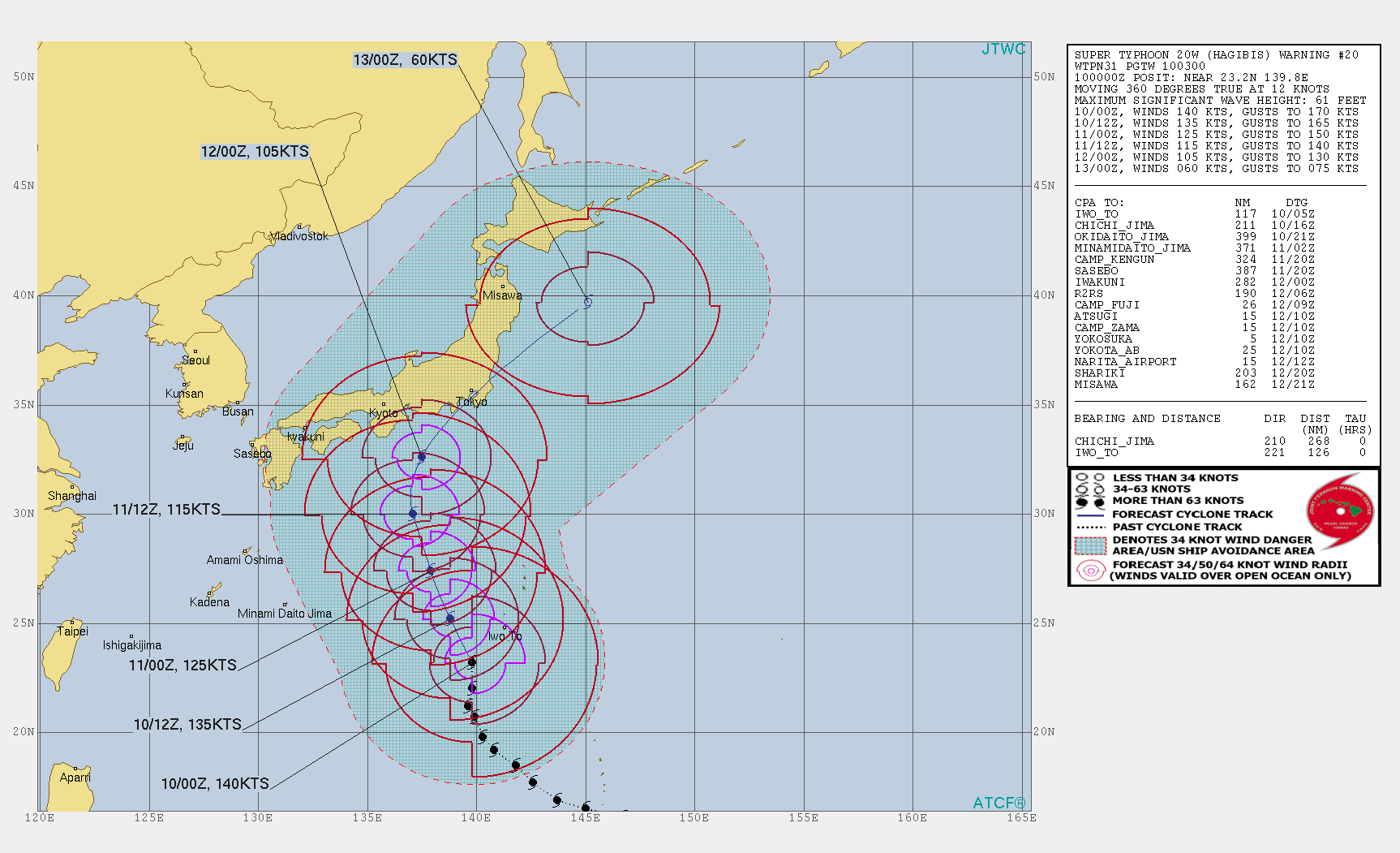 Super Typhoon Hagibis, category 5 has yet to weaken