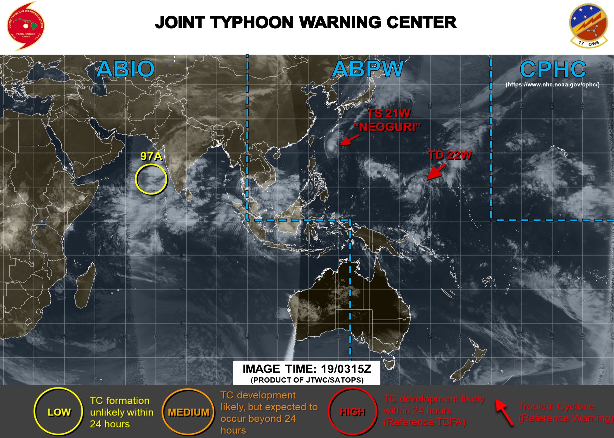 21W and 22W : cyclonic duo being monitored