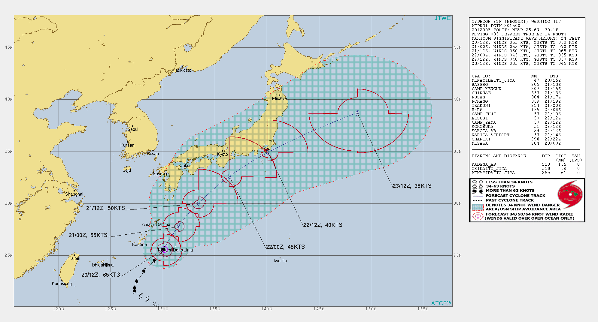 21W: WEAKENING RAPIDLY