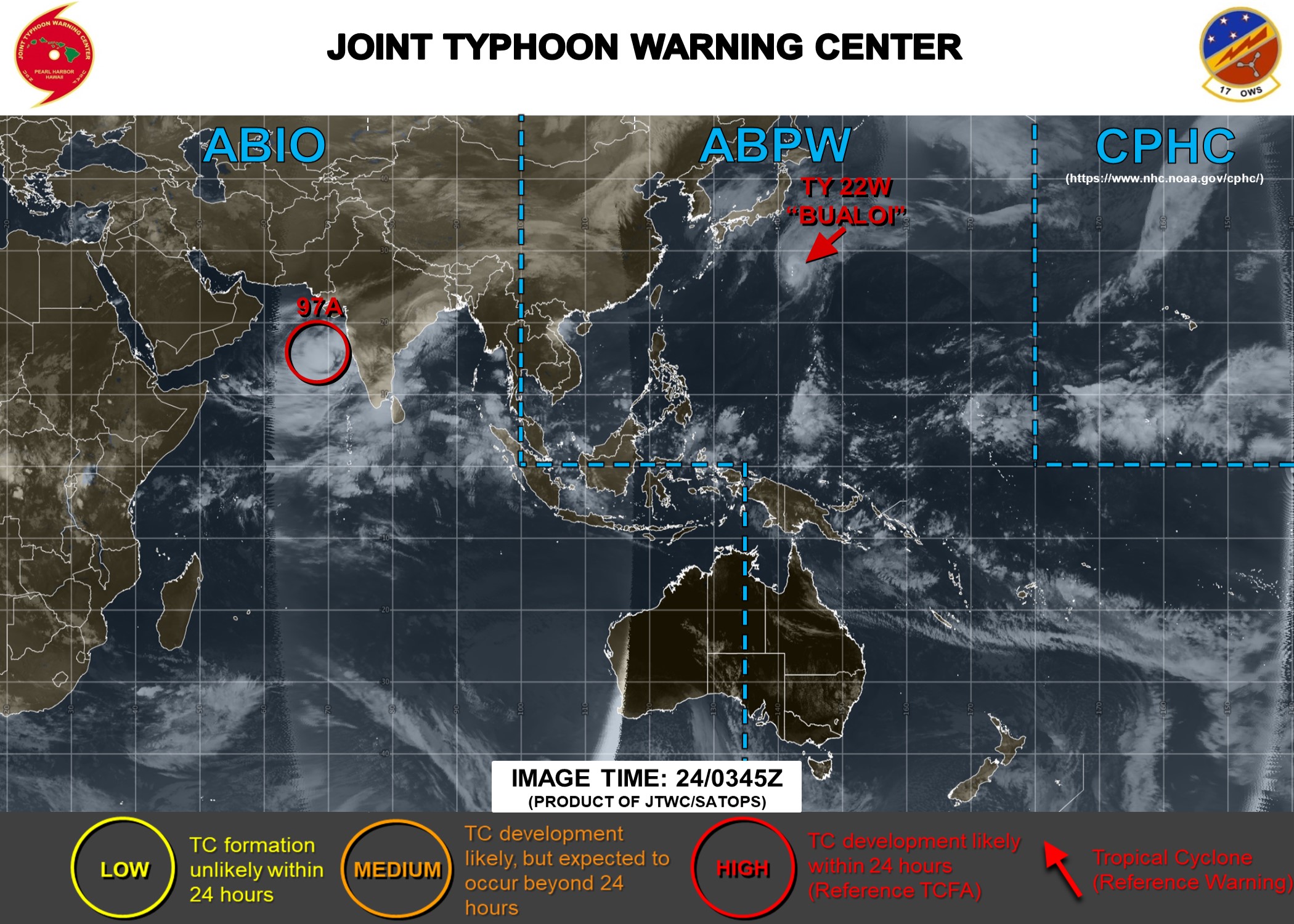 INVEST 97A UPGRADED TO HIGH