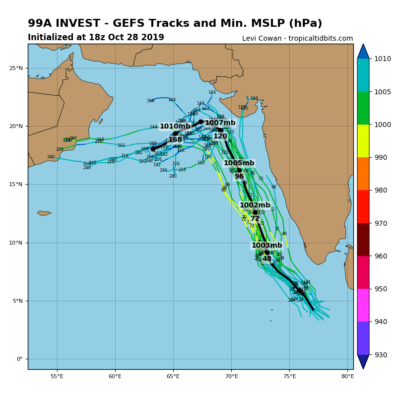 Invest 98W Tropical Cyclone Formation Alert. Invest 99B upgraded to