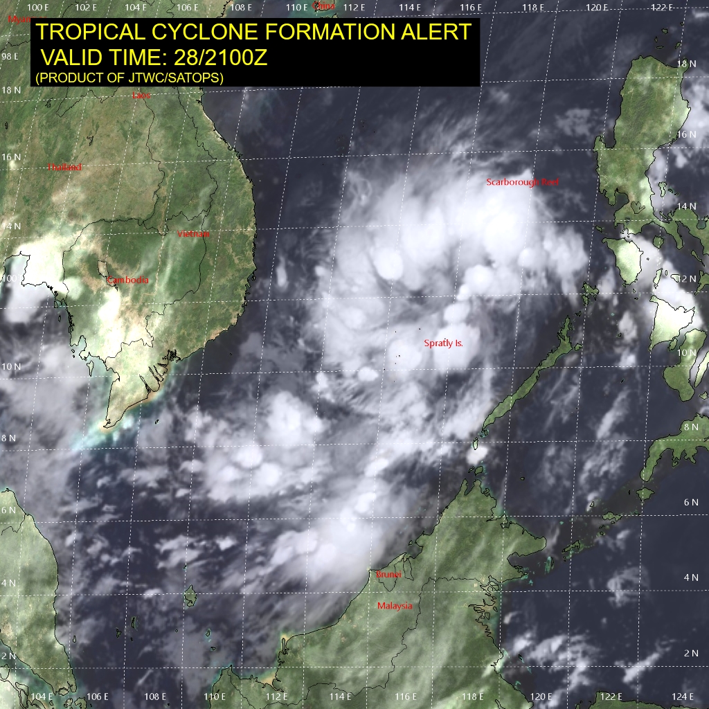 Invest 98W Tropical Cyclone Formation Alert. Invest 99B upgraded to