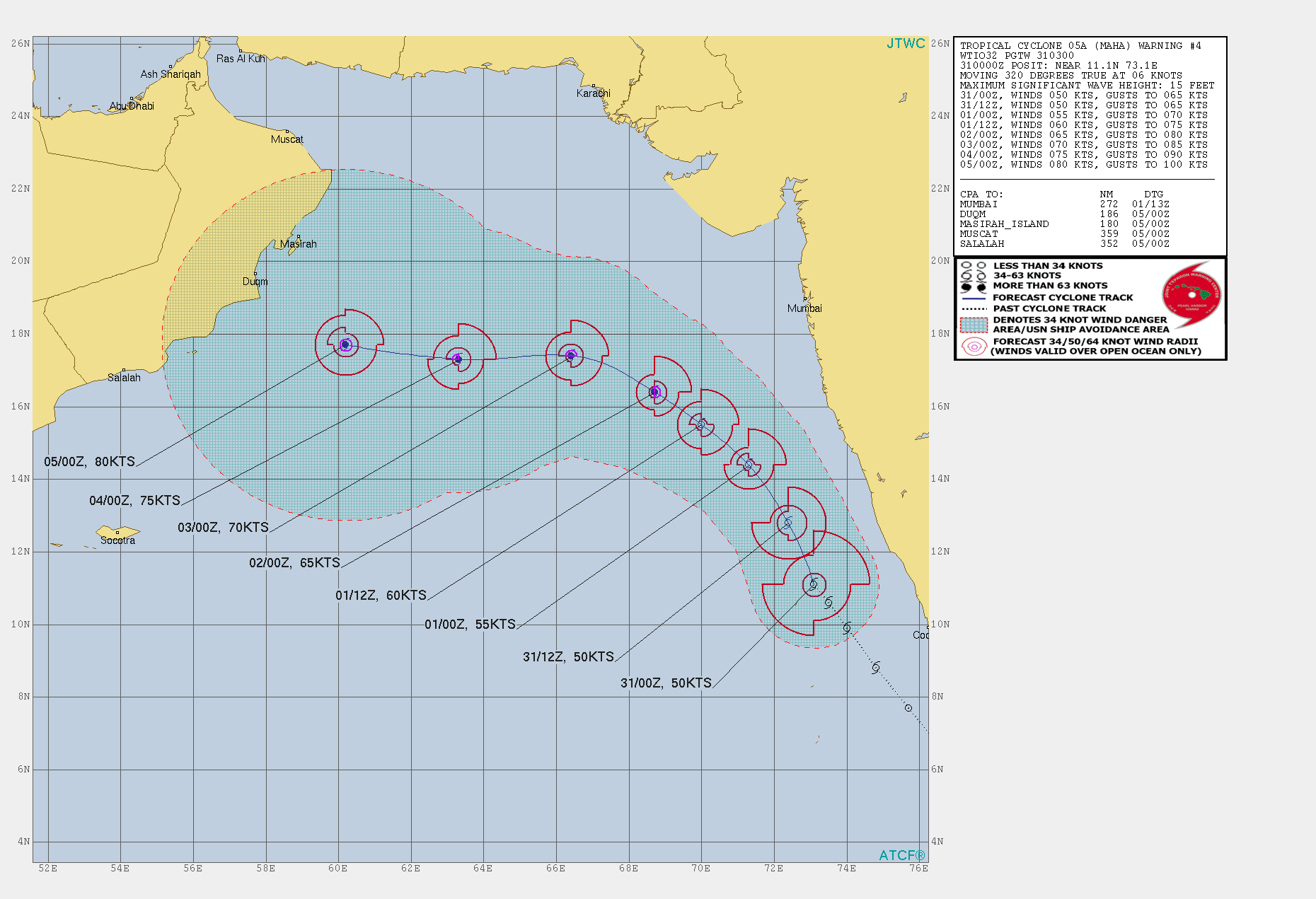 TC 05A: FORECAST TO REACH TYPHOON INTENSITY WITHIN 48H