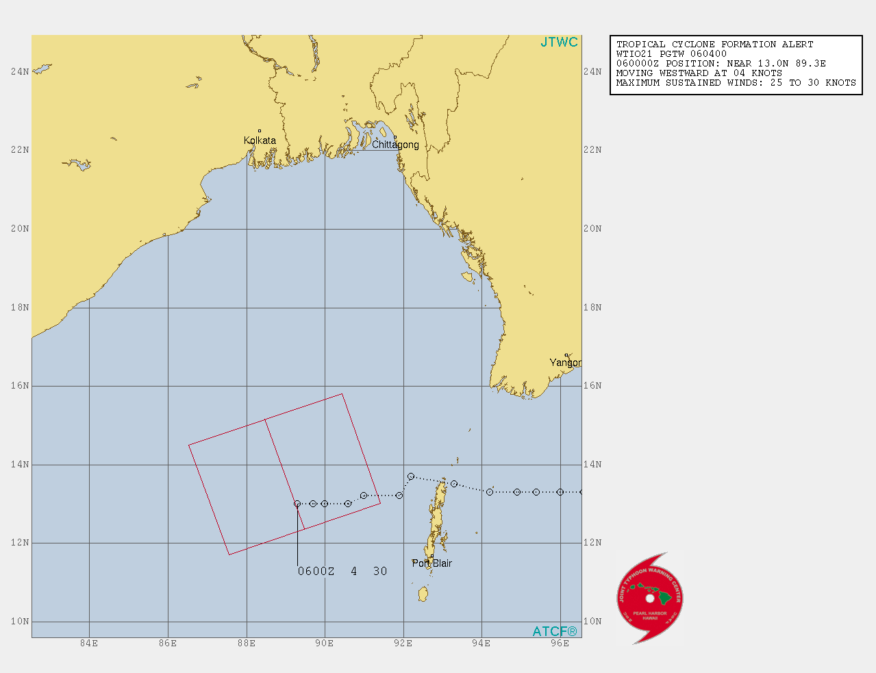 23W: TROPICAL CYCLONE FORMATION ALERT OVER THE BAY OF BENGAL