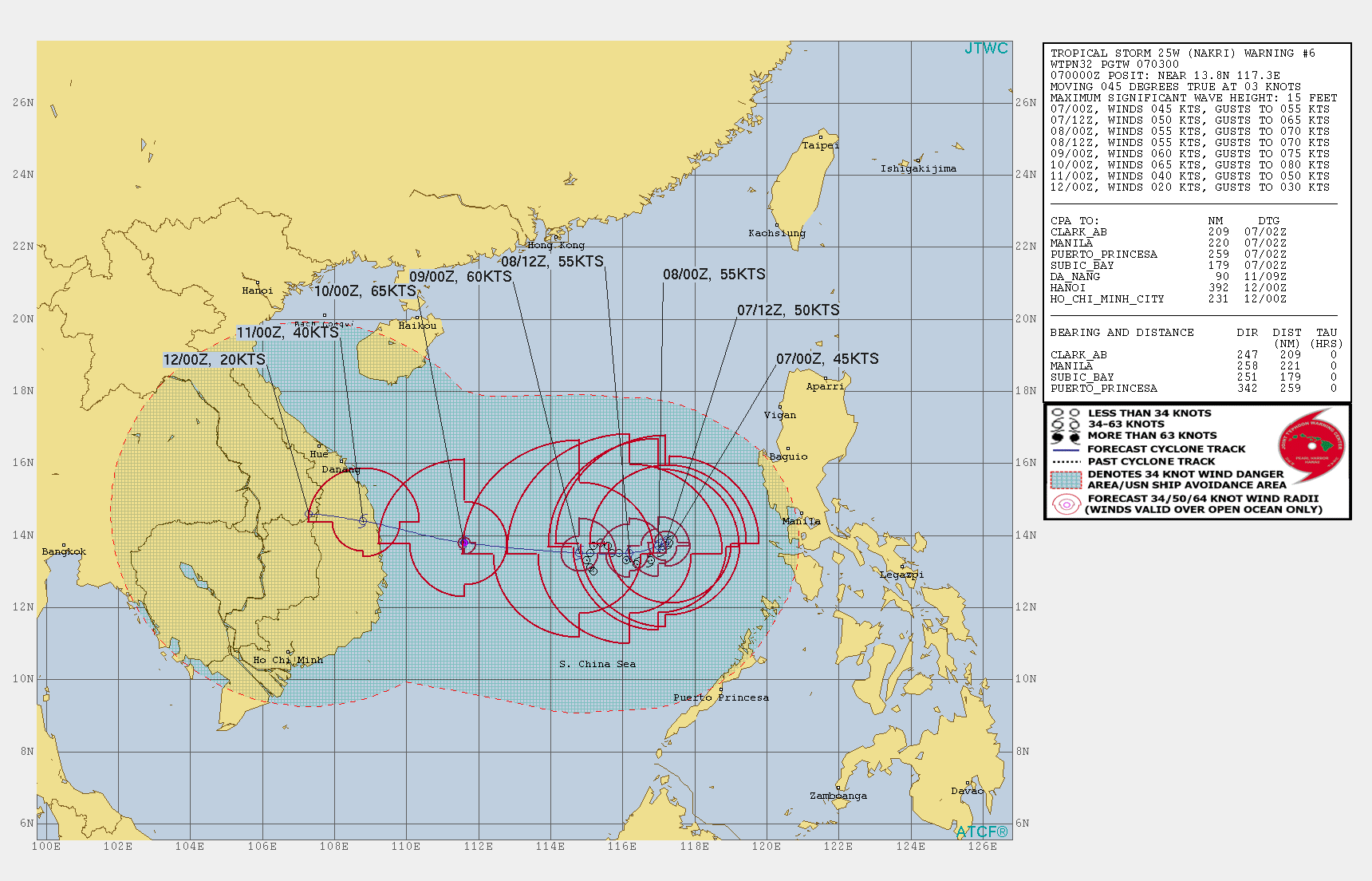 Halong(24W), Nakri(25W) and Matmo(23W) updates.