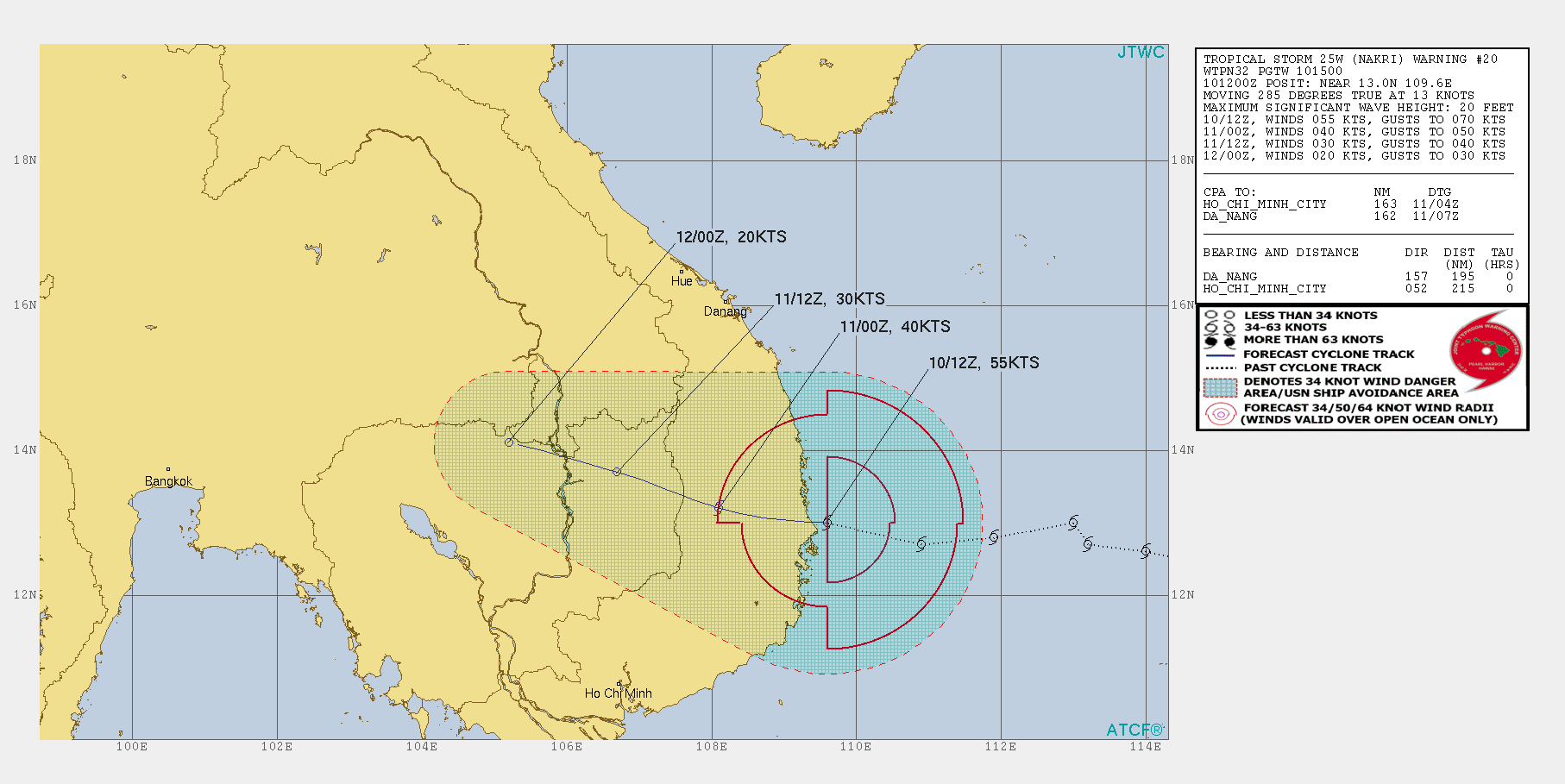 Tropical Storm Nakri(25W) making landfall as a 55knots cyclone Tropical Storm Nakri(25W) making landfall as a 55knots cyclone