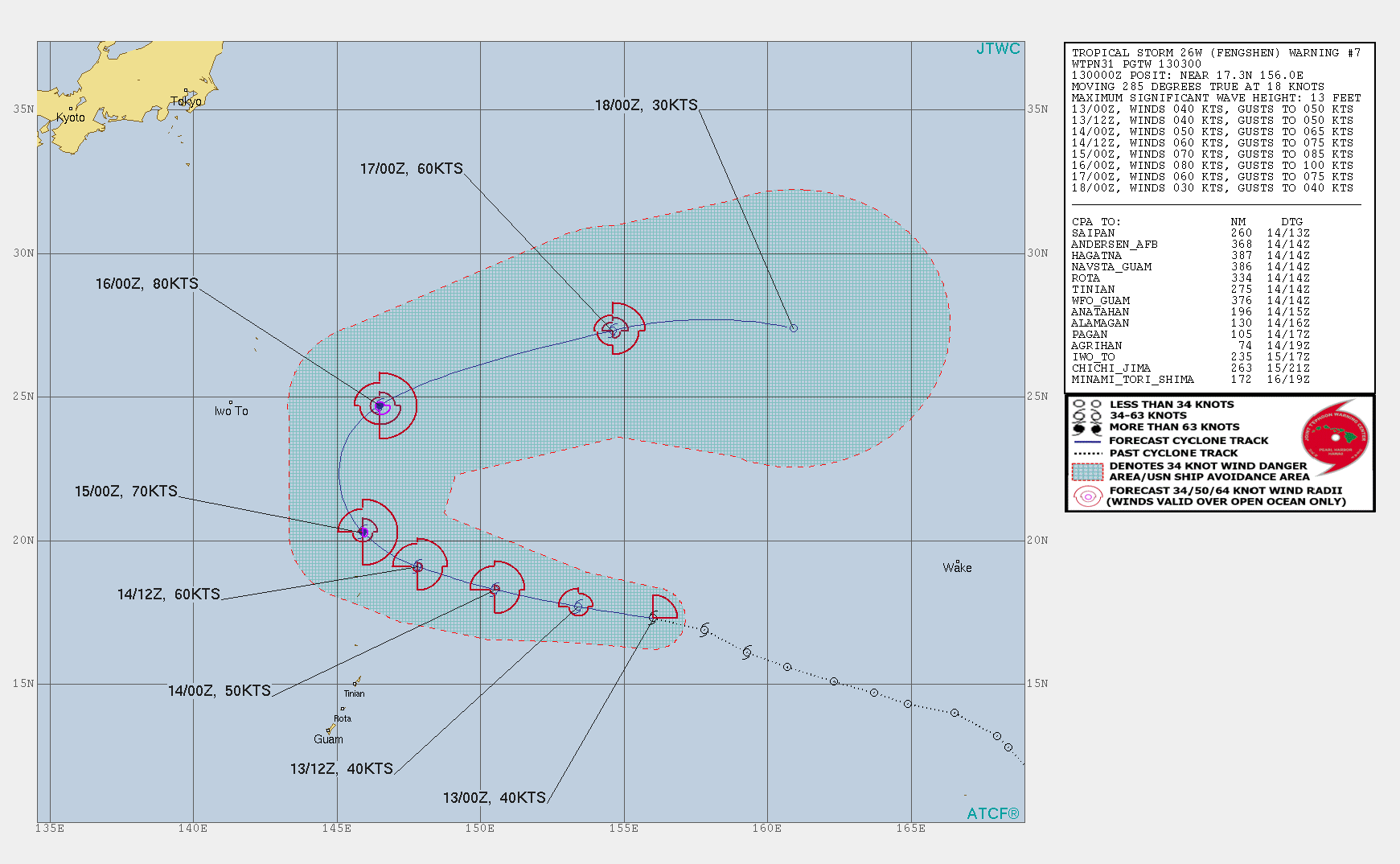 26W: FORECAST TO REACH TYPHOON INTENSITY AFTER 36H