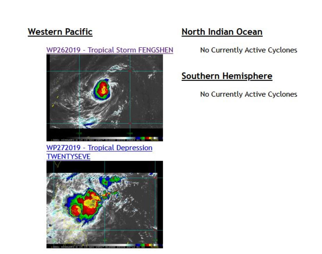 TS Fengshen(26W) and TD 27W East of the Philippines: updates at 13/02UTC