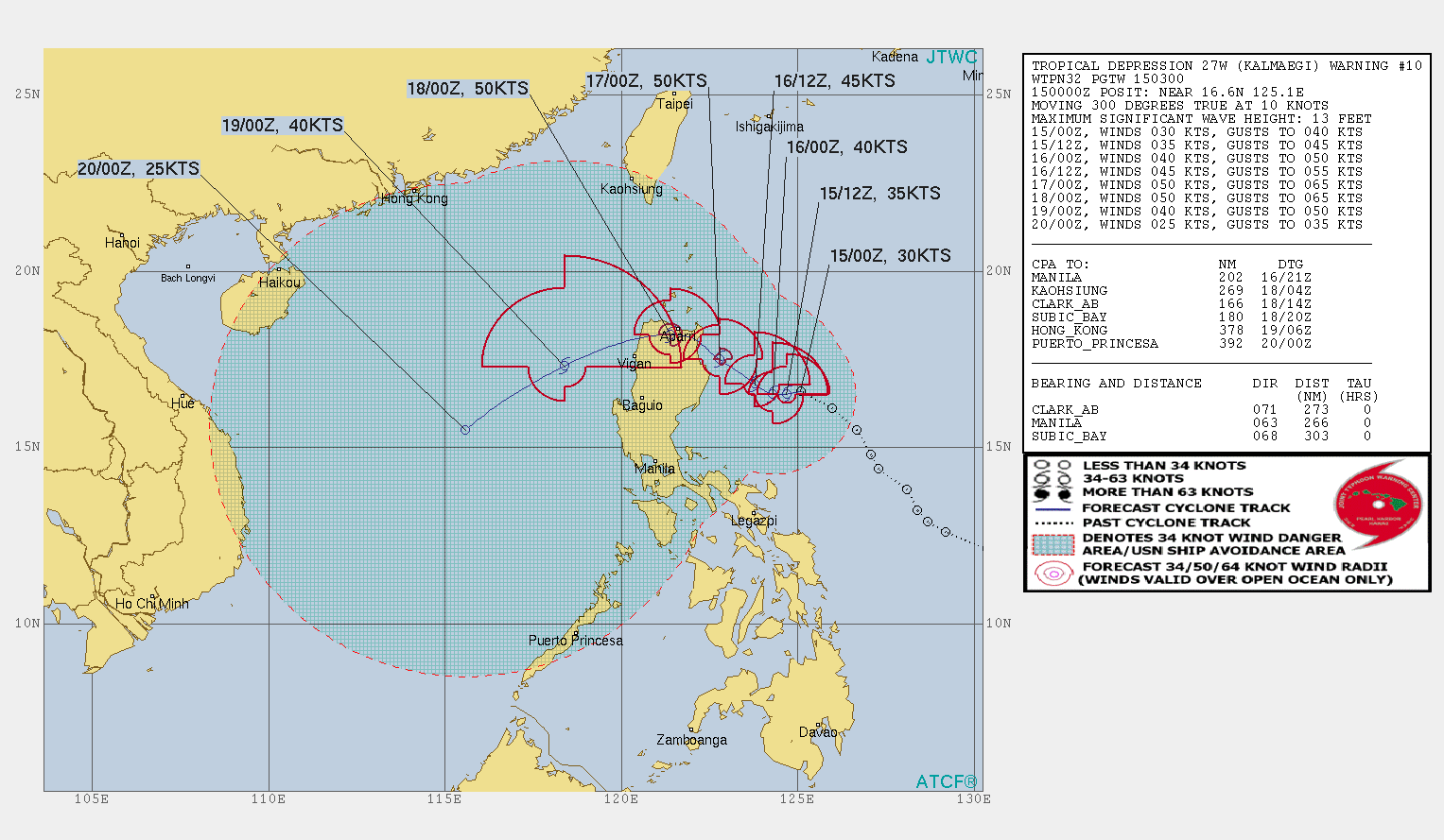 SLOWLY APPROACHING NORTHEAST LUZON AND FORECAST TO INTENSIFY GRADUALLY