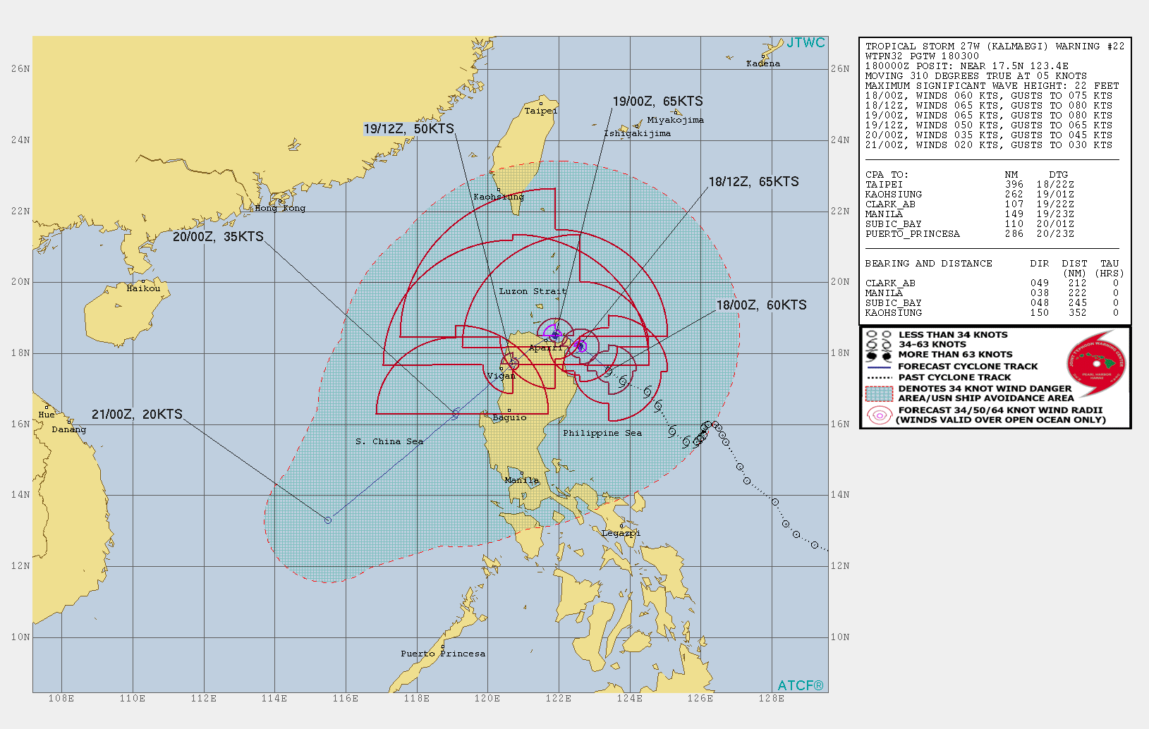 Kalmaegi now almost a typhoon and bearing down on Northeast Luzon