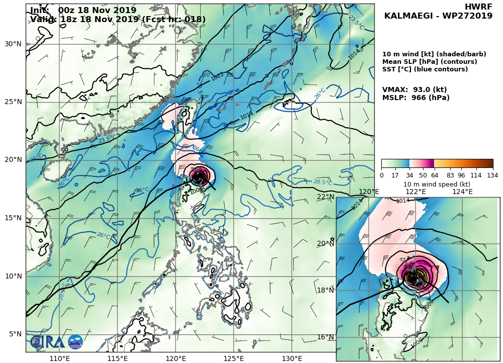 HWRF: 93KTS AT +18H