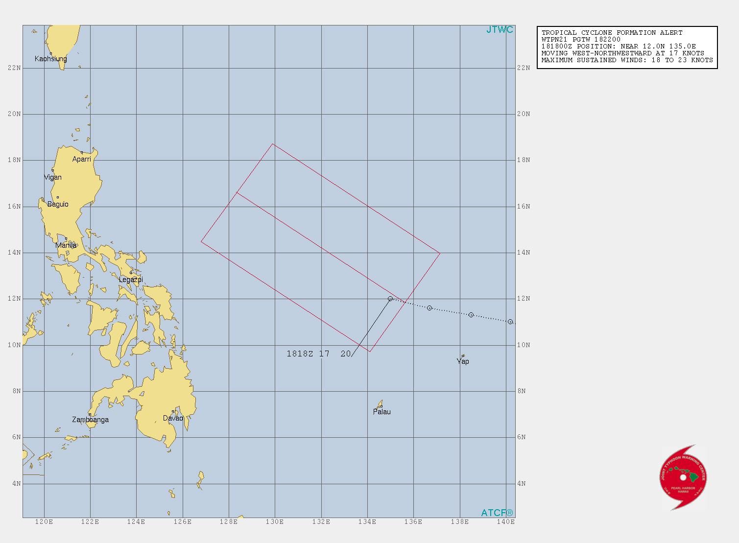 Typhoon Kalmaegi: forecast landfall near Aparri within 12h. Invest 93W: Trop Cyclone Formation Alert
