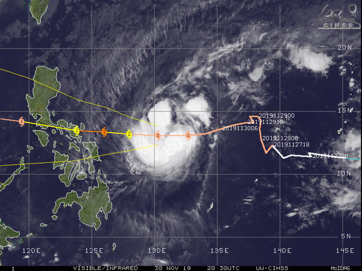 Kammuri(29W) still forecast to intensify markedly next 48h, approaching Central Philippines Kammuri(29W) still forecast to intensify markedly next 48h, approaching Central Philippines