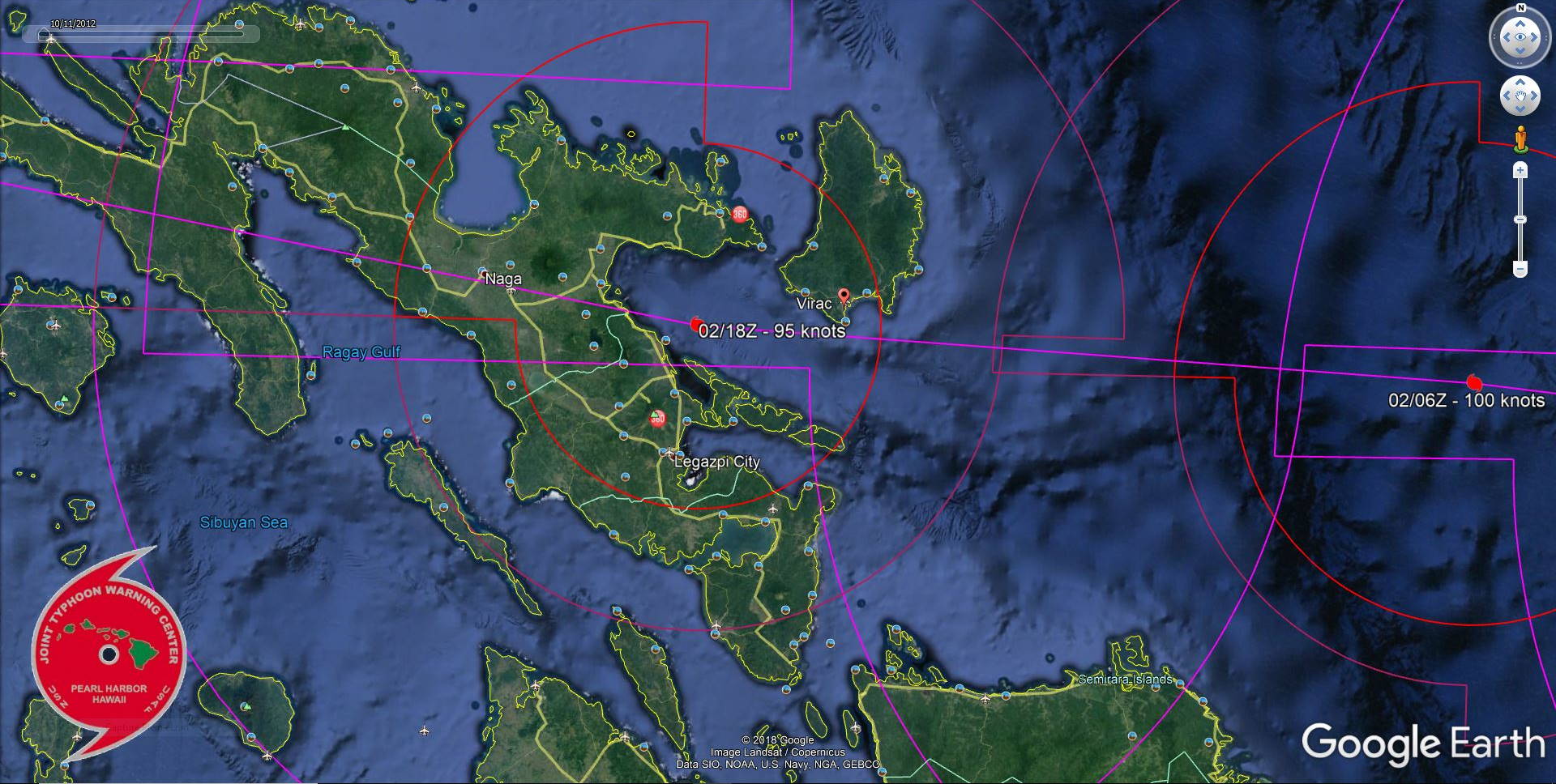 FORECAST TO BE NEAR VIRAC SHORTLY BEFORE 48H