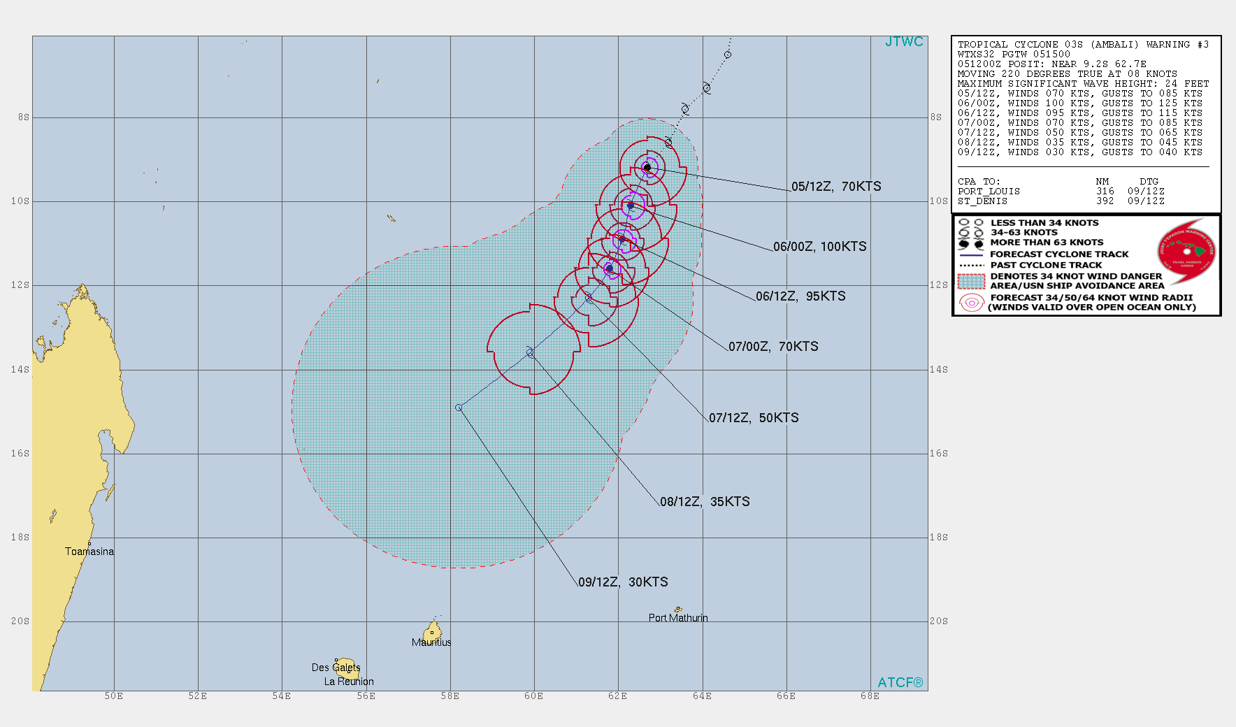 TC AMBALI(03S): rapid intensification