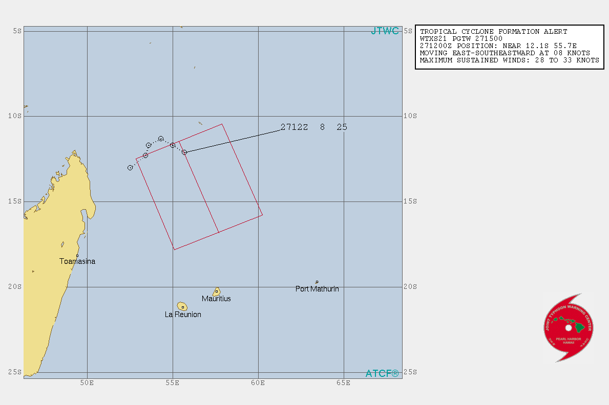 South Indian: Invest 96S: Tropical Cyclone Formation Alert